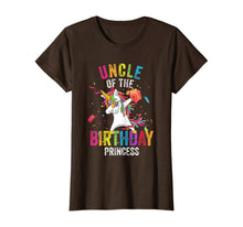 Load image into Gallery viewer, Uncle of the Birthday Princess Gift Dabbing Unicorn Girl Dad T-Shirt