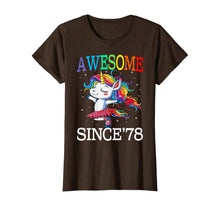 Load image into Gallery viewer, Unicorn 42nd Birthday Gift Rainbow 1978 42 Years Old T-Shirt