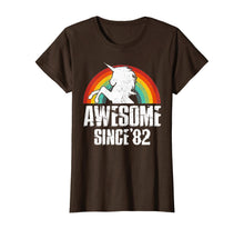 Load image into Gallery viewer, Unicorn Awesome Since 1982 37th Birthday TShirt Decoration