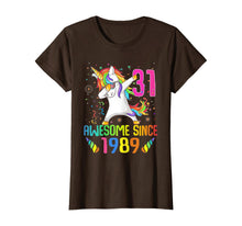 Load image into Gallery viewer, 31 Years Old 31th Birthday Unicorn Dabbing Shirt Girl Party T-Shirt