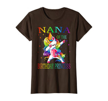 Load image into Gallery viewer, Nana of the Birthday Princess Unicorn Girl T-Shirt