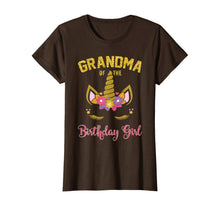 Load image into Gallery viewer, Grandma Of The Birthday Girl Party Outfit Unicorn Matching T-Shirt