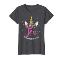 Load image into Gallery viewer, 10 Years Old Birthday Girl Gifts Unicorn 10th Birthday T-Shirt