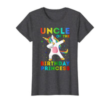 Load image into Gallery viewer, Uncle Of The Birthday Princess Unicorn Dabbing Shirt
