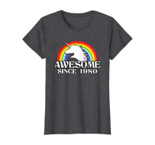 Load image into Gallery viewer, Rainbow Unicorn 40th birthday gift 1980 40 Years Old T-Shirt