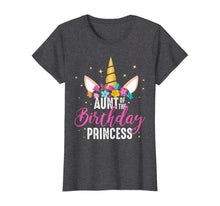 Load image into Gallery viewer, Aunt Of The Birthday Princess Aunt Gift Unicorn Birthday T-Shirt