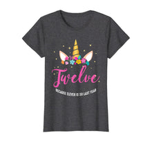 Load image into Gallery viewer, 12 Years Old Birthday Girl Gifts Unicorn 12th Birthday T-Shirt