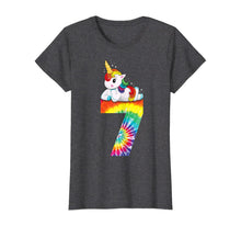 Load image into Gallery viewer, 7th Birthday Unicorn Shirt Girls Tie Dye Gift Party Outfit T-Shirt