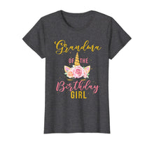 Load image into Gallery viewer, Grandma Birthday Girl Grandmother Gifts Unicorn Birthday T-Shirt