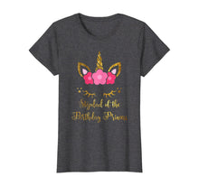 Load image into Gallery viewer, Floral Unicorn Stepdad Of The Birthday Princess T-shirt