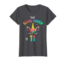 Load image into Gallery viewer, This Slime Queen Is 11-11th Birthday Girl Unicorn and Slime T-Shirt