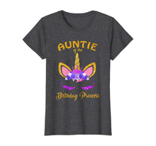 Load image into Gallery viewer, Womens Unicorn Girl Auntie Of The Birthday Princess T-Shirt
