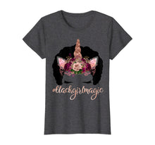 Load image into Gallery viewer, Unicorn Afro Kids Rose Black Girl Magic Birthday Gift T-Shirt