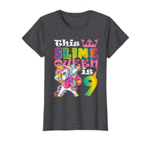 Load image into Gallery viewer, Girls Slime Queen 9 9th Birthday Unicorn T Shirt Gift