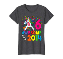 Load image into Gallery viewer, 6th Birthday Dabbing Unicorn Party Gift For 6 Years Old Girl T-Shirt