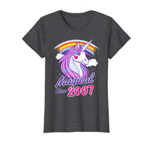 Load image into Gallery viewer, 13th Birthday Gift Magical Since 2007 Unicorn T-Shirt