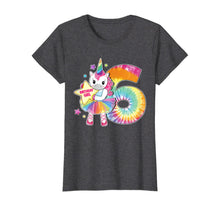 Load image into Gallery viewer, 6th Birthday Unicorn Shirt Gift for Girls Age 6 Tie Dye Tee T-Shirt