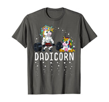 Load image into Gallery viewer, Mens Dadicorn Unicorn Dad Fitness Gym Weightlifting Birthday T-Shirt
