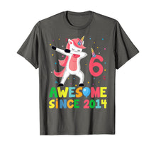 Load image into Gallery viewer, Cute Unicorn Dabbing Birthday Kids 6 Years Old 6th Bday T-Shirt