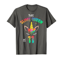 Load image into Gallery viewer, This Slime Queen Is 11-11th Birthday Girl Unicorn and Slime T-Shirt