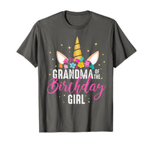 Load image into Gallery viewer, Grandma Of The Birthday Girl Grandma Gift Unicorn Birthday T-Shirt