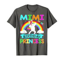 Load image into Gallery viewer, Mimi Of The Birthday Princess T-Shirt Dabbing Unicorn Gift T-Shirt
