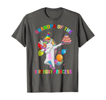 Load image into Gallery viewer, Mens Grandpa of the Birthday Princess Unicorn Outfit T-Shirt