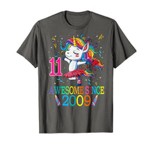 Load image into Gallery viewer, 11st Birthday Unicorn Awesome Since 2009 T-Shirt