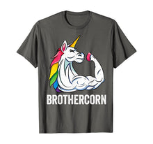 Load image into Gallery viewer, Cute Unicorn Brother Girl Birthday Party Apparel BrotherCorn T-Shirt