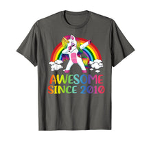 Load image into Gallery viewer, 10 Birthday Unicorn Dabbing Awesome Since 2010 T-Shirt