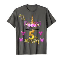 Load image into Gallery viewer, Unicorn Birthday Shirt For Girls OMG It's My 5th Birthday