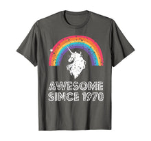 Load image into Gallery viewer, 1970 50th Birthday Gift Unicorn Rainbow 50 Years Old Costume T-Shirt