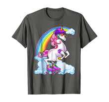 Load image into Gallery viewer, Unicorn Roller Skate Roller Derby Birthday Shirt Girls Gift