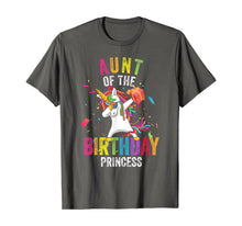 Load image into Gallery viewer, Aunt of the Birthday Princess Gift Dabbing Unicorn Girl Mom T-Shirt