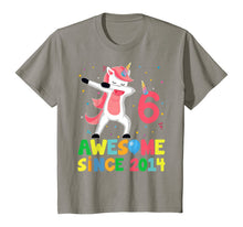 Load image into Gallery viewer, Cute Unicorn Dabbing Birthday Kids 6 Years Old 6th Bday T-Shirt