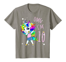 Load image into Gallery viewer, 10th Birthday Unicorn For Girls Children Unicorn Ten Years T-Shirt