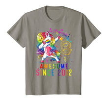 Load image into Gallery viewer, 8th Birthday Unicorn Dabbing Shirt Girl Awesome Since 2012 T-Shirt