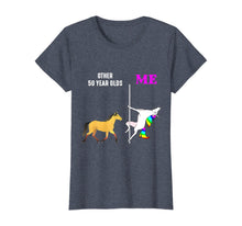 Load image into Gallery viewer, Womens Other 50 Year Olds And Me Unicorn Dancing Birthday T-Shirt