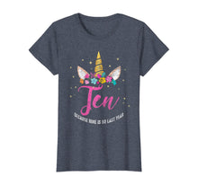 Load image into Gallery viewer, 10 Years Old Birthday Girl Gifts Unicorn 10th Birthday T-Shirt