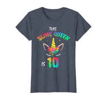 Load image into Gallery viewer, This Slime Queen Is 10-10th Birthday Girl Unicorn and Slime T-Shirt