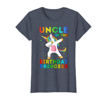 Load image into Gallery viewer, Uncle Of The Birthday Princess Unicorn Dabbing Shirt