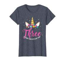 Load image into Gallery viewer, 3 Years Old Birthday Girl Gifts Unicorn 3rd Birthday T-Shirt