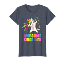 Load image into Gallery viewer, 9 Years Old 9th Birthday Awesome Since 2011 Unicorn T-Shirt