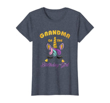 Load image into Gallery viewer, Grandma of the Unicorn Birthday Girl T-Shirt Family Gift Tee