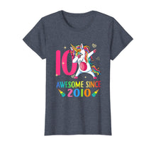 Load image into Gallery viewer, 10 Years Old 10th Birthday Unicorn Dabbing Party T-Shirt
