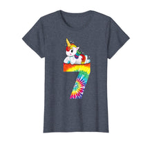 Load image into Gallery viewer, 7th Birthday Unicorn Shirt Girls Tie Dye Gift Party Outfit T-Shirt