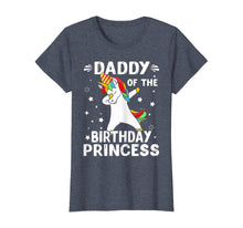 Load image into Gallery viewer, Dabbing Unicorn Daddy Of The Birthday Princess Funny T-Shirt