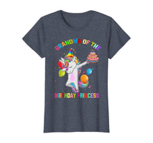 Load image into Gallery viewer, Womens Grandma of the Birthday Princess Unicorn Outfit T-Shirt