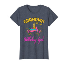Load image into Gallery viewer, Grandma of the Unicorn Birthday Girl T-Shirt Matching Shirt