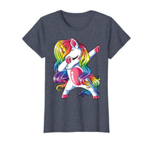 Load image into Gallery viewer, Dabbing Unicorn T shirt Girls Kids Women Rainbow Unicorns